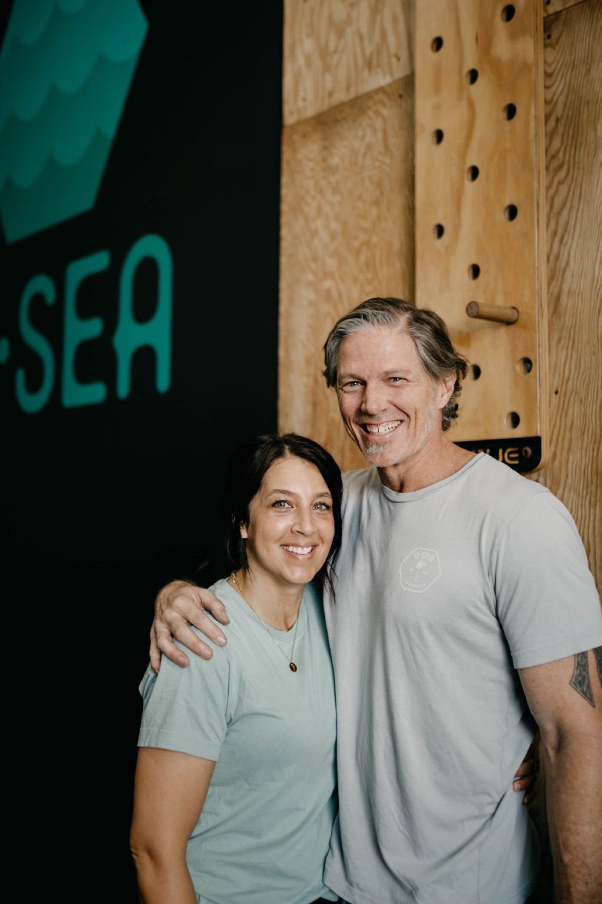 Josh and his wife, the coaches behind O-SEA Fit in San Clemente